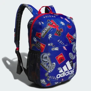 Adidas Ready Unisex OSFA 17" Backpack BLUE 15" Laptop SCHOOL BAG WIPE CLEAN NEW - Picture 1 of 7