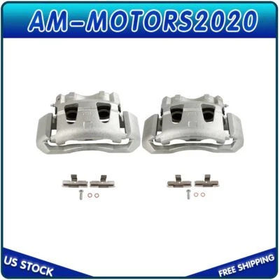 Par de pinzas de freno delanteras con soporte para 99-02 FORD E-450 ECONOLINE SUPER DUTY Foto 1 de 4