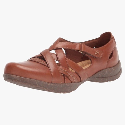 Clarks Collection Marrone Roseville Step Mary Jane Pelle Piatto Donna Taglia 7