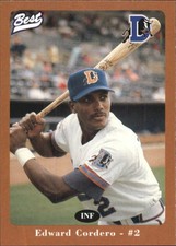 1996 Durham Bulls Brown Best #27 Edward Cordero