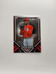 2022 Topps Finest - Finest Rookies Design Variation Hunter Greene #FRD-HG (RC) - Picture 1 of 2