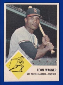 LEON WAGNER angels 1963 FLEER #21 EXCELLENT NO CREASES - Picture 1 of 2