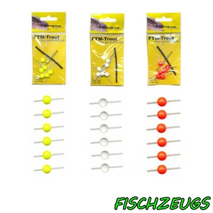 FTM 6 Stabpiloten Pilotkugeln 8 mm Pilotposen Forellen Posen - Bild 1 von 6