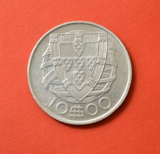 PORTUGAL 10 ESCUDOS 1942, SILVER COIN                  [#M228]