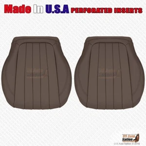 2017 2018 Mercedes Benz E400 Front Driver & Passenger Bottom Seat Cover Brown - Picture 1 of 7