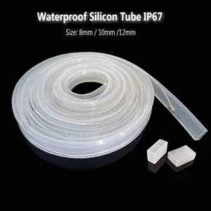 8mm 10mm 12mm Transparent Silicon Tube led For 5050 2835 WS2812 LED strip lights - Picture 1 of 5