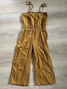 Old Navy Yellow Pants Romper Girls Size Medium (8) - Picture 1 of 9