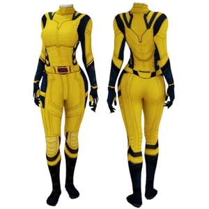 Deadpool 3 Wolverine Women Men Kids Halloween Cosplay Jumpsuit Costume Bodysuit - Picture 1 of 5