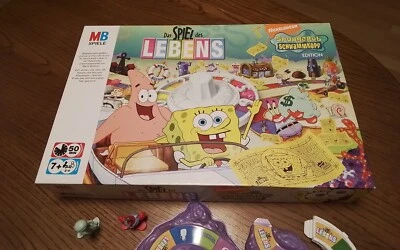 Das Spiel des Lebens *Spongebob Schwammkopf Edition* MB Spiele von 2007 - Bild 1 von 4