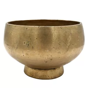 Seltene 80 Jahre alte antike handgeschlagene Singschale Bronze tibetischer Vintage Nepal - Bild 1 von 7