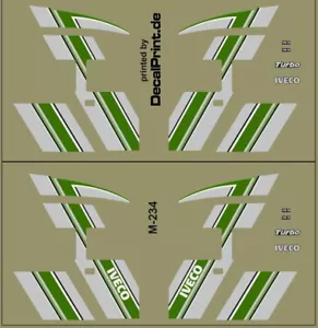 Decalcomanie 1 set Iveco TurboStar verde/argento n. M-234 - 1:87 /DL121 - Foto 1 di 4