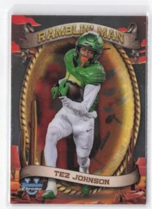 Bowman University 2024 cromo Tez Johnson #RM-9 Ramblin’ Man - Imagen 1 de 2