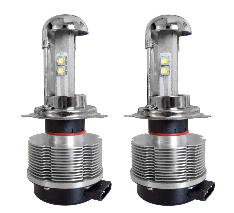 H4 Led Conversion Kit lampade 6500°K dissipatore integrato e cablaggio  - Immagine 1 di 1