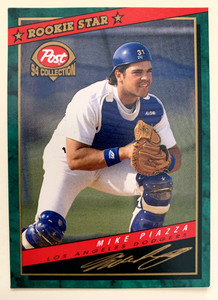 Mike Piazza 1994 Post Cereal Rookie Star RC #1 Los Angeles Dodgers