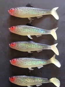 SHADS,Chesapeake Bay Lures, Shad, Swim Bait (5) Umbrella Rig,Striper Lure,Blues - Picture 1 of 3