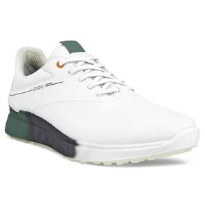 Ecco Mens M S-Three Leather Waterproof Spikeless Golf Shoes 33% OFF RRP - Picture 1 of 1