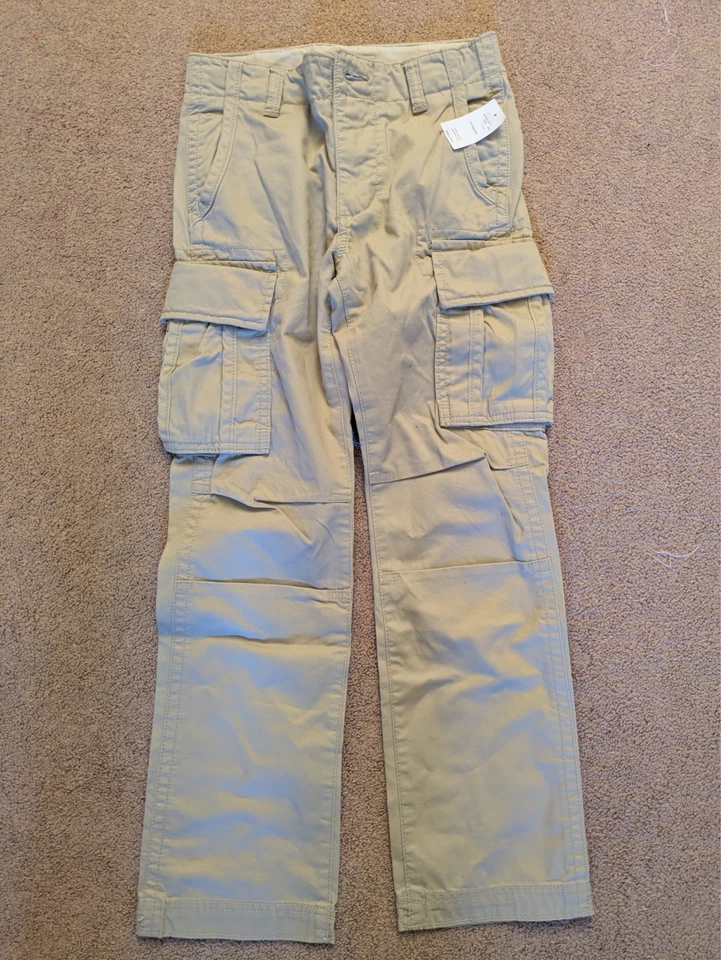 Gap Kids Boy’s Khaki Cargo Pants Size 8 Adjustable Waist NWT New with tags - Image 1 of 1