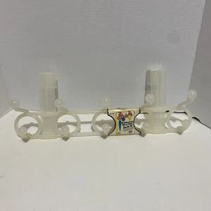 Vintage Over The Door, Close Or Hat, Hanger, White Plastic Retro Style, Unused - Picture 1 of 6