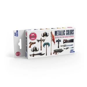 AK Interactive #AKI-17522 Quick Gen Metallics Set di vernici acriliche - Foto 1 di 3