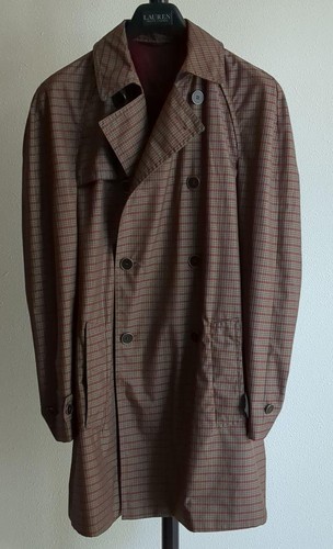 Gucci trench coat a quadri taglia 48 usatoo ottimoalla capospal