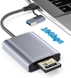 CFexpress USB 3.2 Gen 2 Card Reader High-Speed Memory Card Adapter for PC & Came - Picture 1 of 8