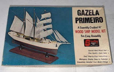 VTG Sterling Models Inc Gazela Primeiro Wood Ship Model (D10) Kit  * Read - Image 1 of 4