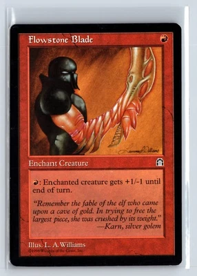 (4x) Flowstone Blade Stronghold Common – MTG Magic the Gathering Card - Image 1 of 4