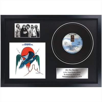 Eagles – On the Border / Rock Memorabilia / LP / Souvenir in black frame - Image 1 of 4