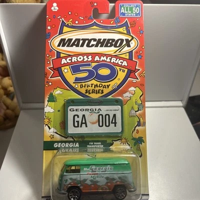 2001 Matchbox Across America Georgia VW Panel Transporter  - Image 1 of 4