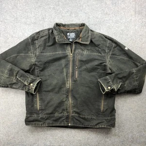 Chaqueta Kuhl Para Hombres 2XL Marrón Envejecido Cremallera Completa Exterior Lona Ropa de Trabajo Abrigo - Imagen 1 de 10
