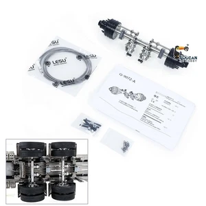 LESU Metal Brake and Parking Axle Non-driven Axle for 1/14 RC Trailer A0053 Car - Picture 1 of 6