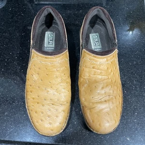 ARIAT Women's Size 7.5B Leather Ostrich Performance Slip Ons Casual Western Clog - Picture 1 of 11