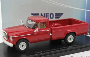 wonderful NEO-resin-modelcar 1/43 STUDEBAKER CHAMP PICK-UP 1963 -  red - Picture 1 of 6