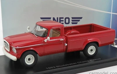wonderful NEO-resin-modelcar 1/43 STUDEBAKER CHAMP PICK-UP 1963 -  red - Image 1 of 4
