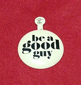 Whisky caballo blanco "Be a Good Guy" botón plegable Browne-Vintner Co publicidad - Imagen 1 de 2
