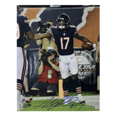 Foto autografiada por Anthony Miller de los Chicago Bears fútbol americano 16x20 (Beckett) Foto 1 de 2