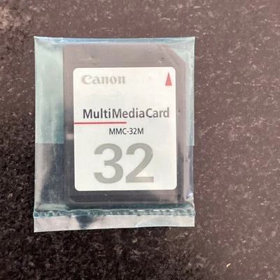 Canon Genuine 32MB Mmc Plus MMC-32MH Camera High-Speed Memory Card Very Good 0E - Image 1 of 2