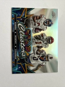 2024 Topps Cosmic Chrome Star Cluster 6 Xavier Worthy / Maliknabers / Keon Coleman - Bild 1 von 2