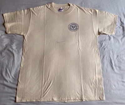 Vintage LA Rodeo Gay Cowboy T-Shirt GSGRA Los Angeles LGBT Tan Stars Bronco 1999 - Image 1 of 4