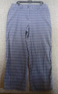 Basic Edition Hose Damen Größe 18 Classic Fit lila blau kariert Trouser " - Bild 1 von 9