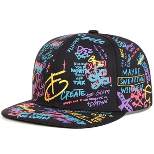 🧢 Unisex Graffiti Print Baseball Cap verstellbar Hip Hop Freizeit Outdoor Sonnenhut - Bild 1 von 12