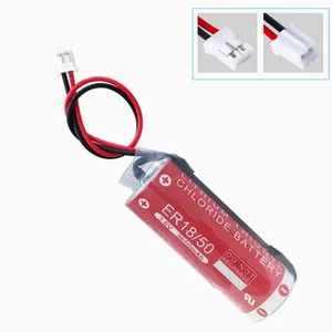 1pcs 3.6v ER18/50 Li-ion Battery with 2.0 White Plug Backup Brand New Battery - Foto 1 di 4