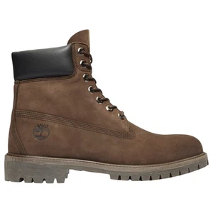 Timberland Mens 6-Inch Premium Waterproof Old Medium Brown Nubuck Boot - Picture 1 of 9