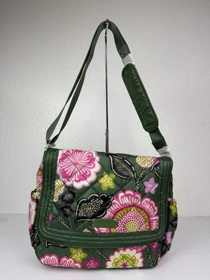 NWT Vera Bradley Puffy Messenger Shoulder Bag Olivia Pink Floral - Image 1 of 4