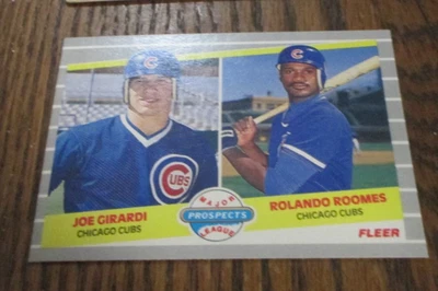 Tarjeta de béisbol Fleer Joe Girardi 1989 novato #644 - Chicago Cubs con habitaciones Foto 1 de 2