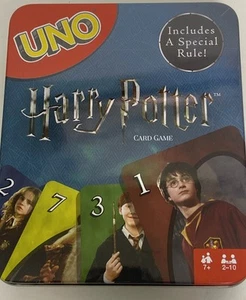 Uno Harry Potter Card Game In Tin Box Special Rule Card Characters 7+ Complete - Picture 1 of 6