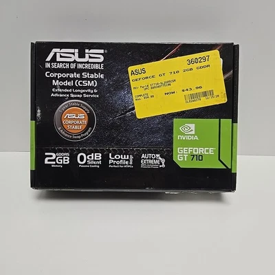 ASUS NVIDIA GeForce GT 710 2GB GDDR5 Video Graphics Card GPU GT710-SL-2GD5-CSM - Image 1 of 4
