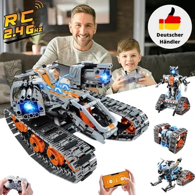 4in1 Technik Baustein Ferngesteuerter Bausätze 724 Stk RC Bauspielzeg Kinder NEU - Bild 1 von 4