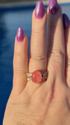 2025 Original - Bomb Party - Size 7 - Rose Quartz - Gold - Carousel Heart - Image 1 of 3