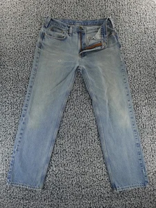 Carhartt Jeans Mens 32x30 Relaxed Fit Flannel Lined Medium Wash Workwear - Picture 1 of 16